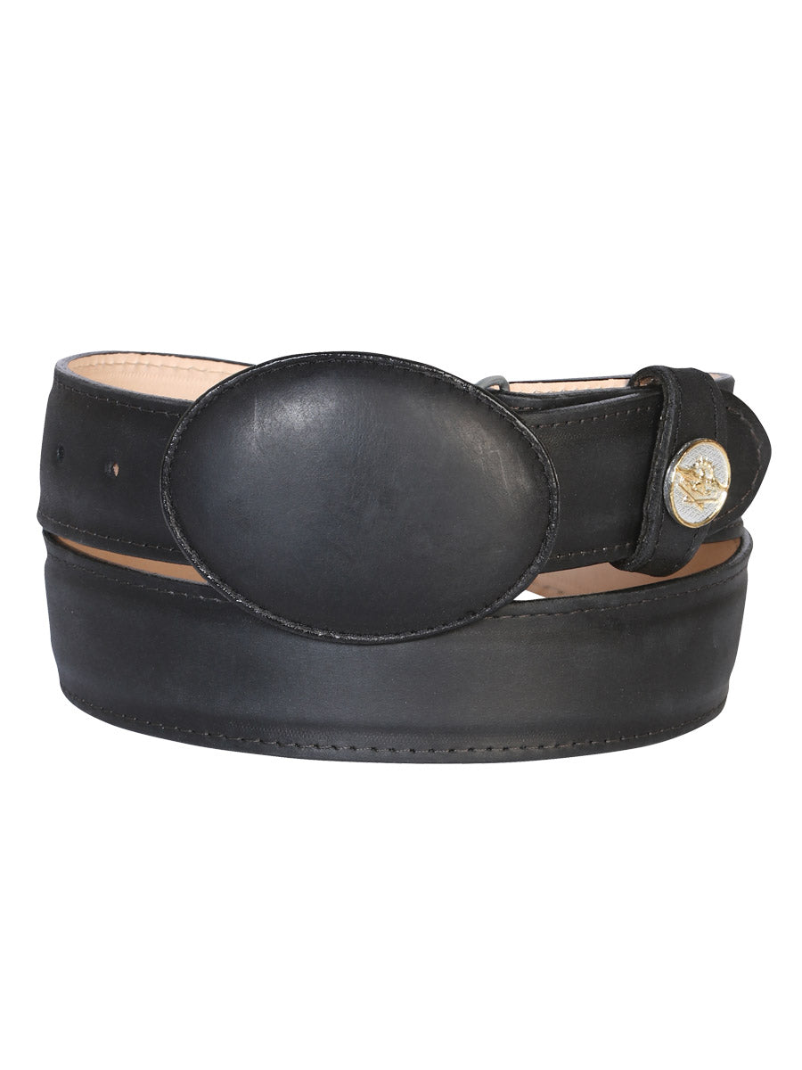El General Men’s Western Belt - Crazy Leather - Black
 21274