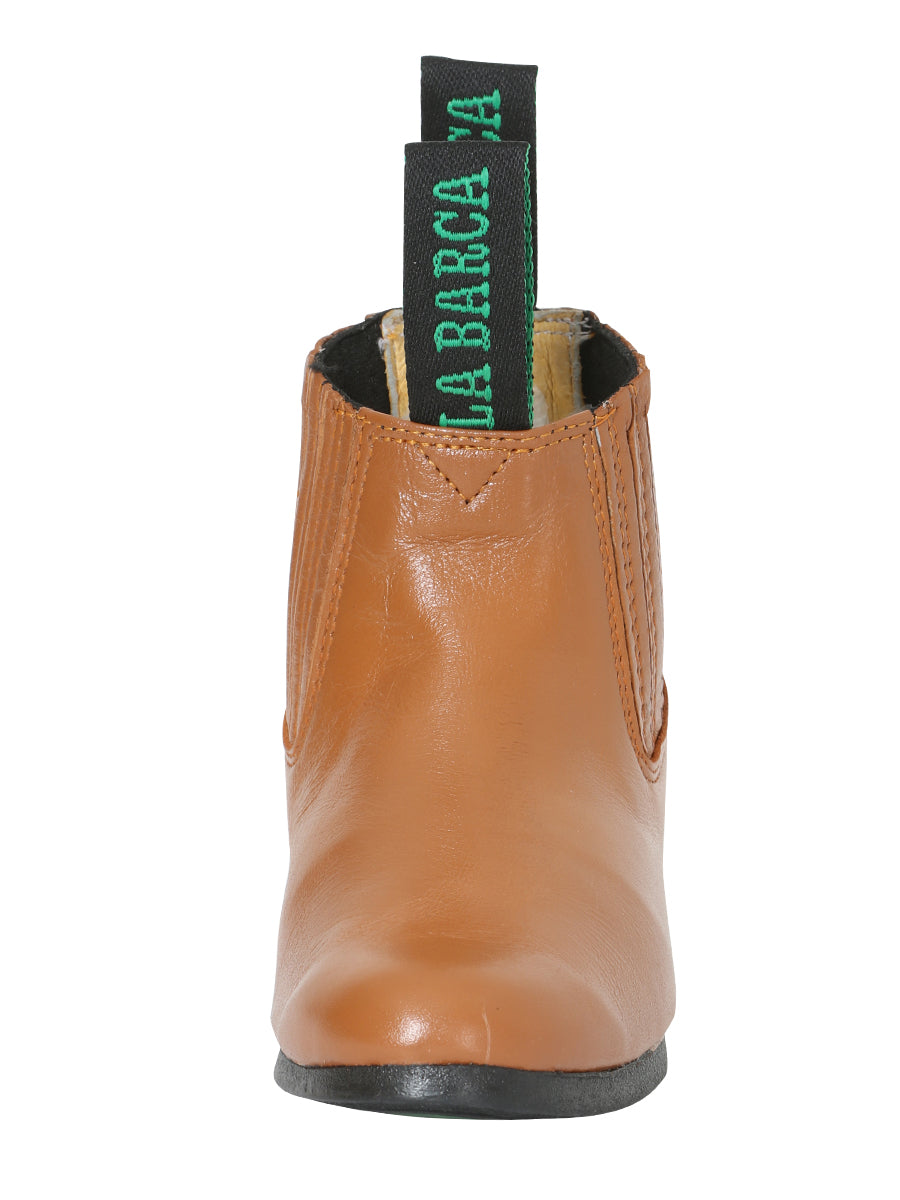 La Barca Leather Ankle Boot - Honey 33333