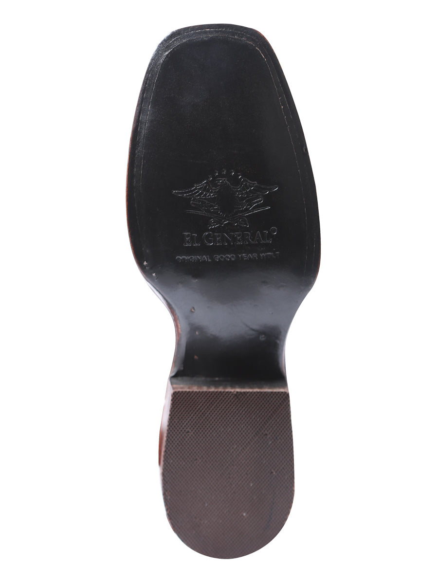 El General Womens Rodeo Boot - Nobuck Peach 42979