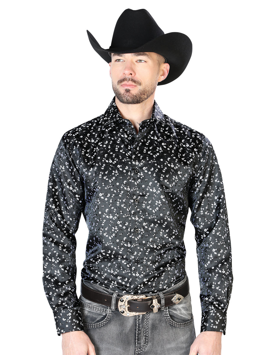 Black Casual Long Sleeve Shirt 43704