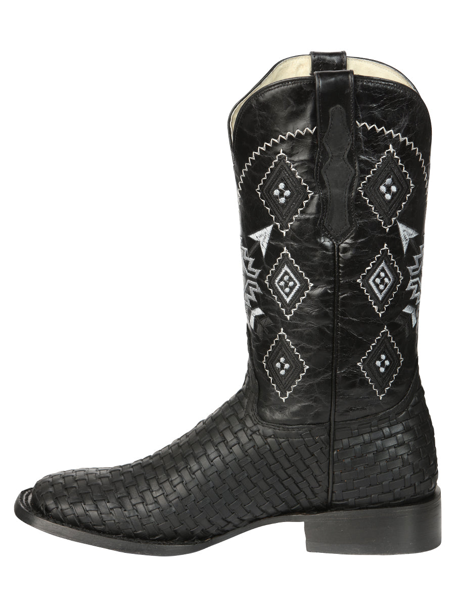 El General Men’s Petatillo Crazy Black Rodeo Boots 44884