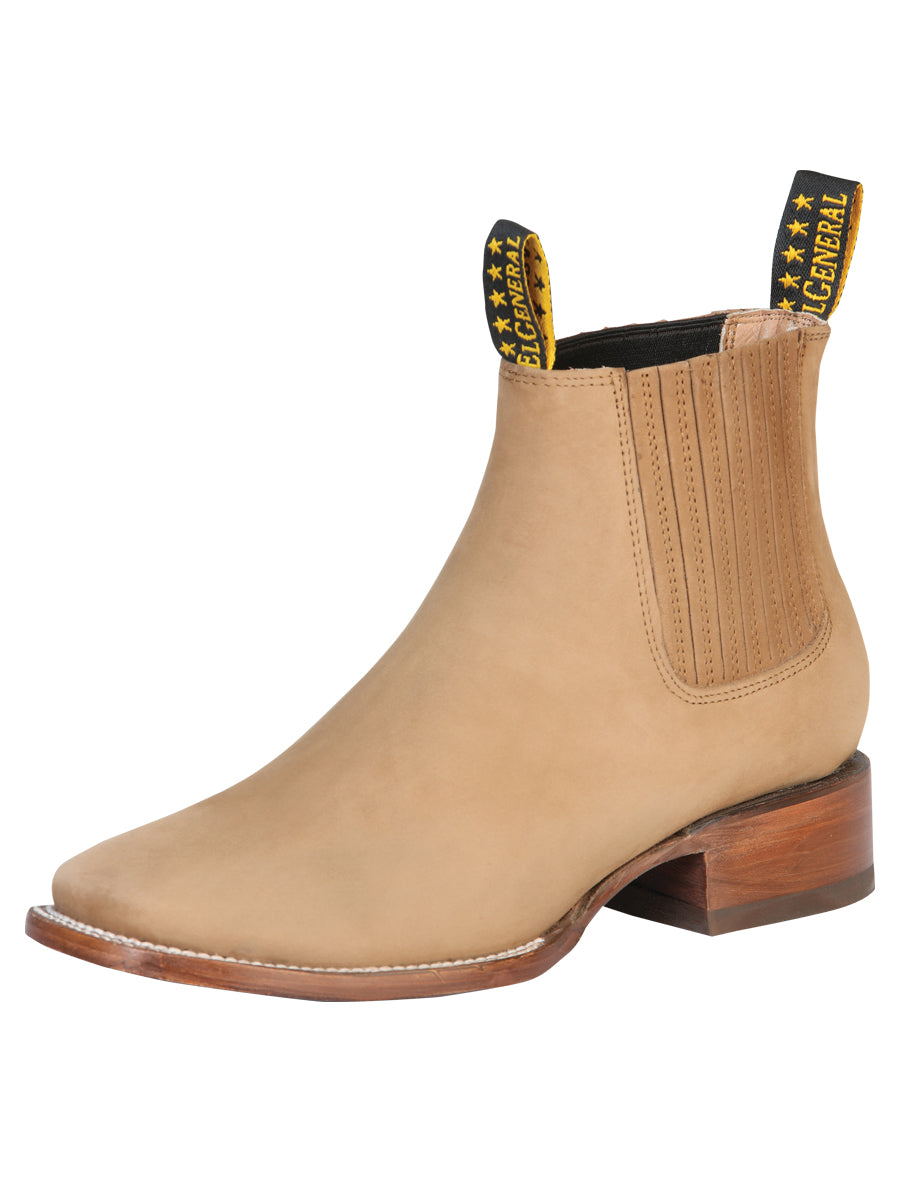 El General Men's Nobuck Ankle Boot - Nobuck Sand 126194