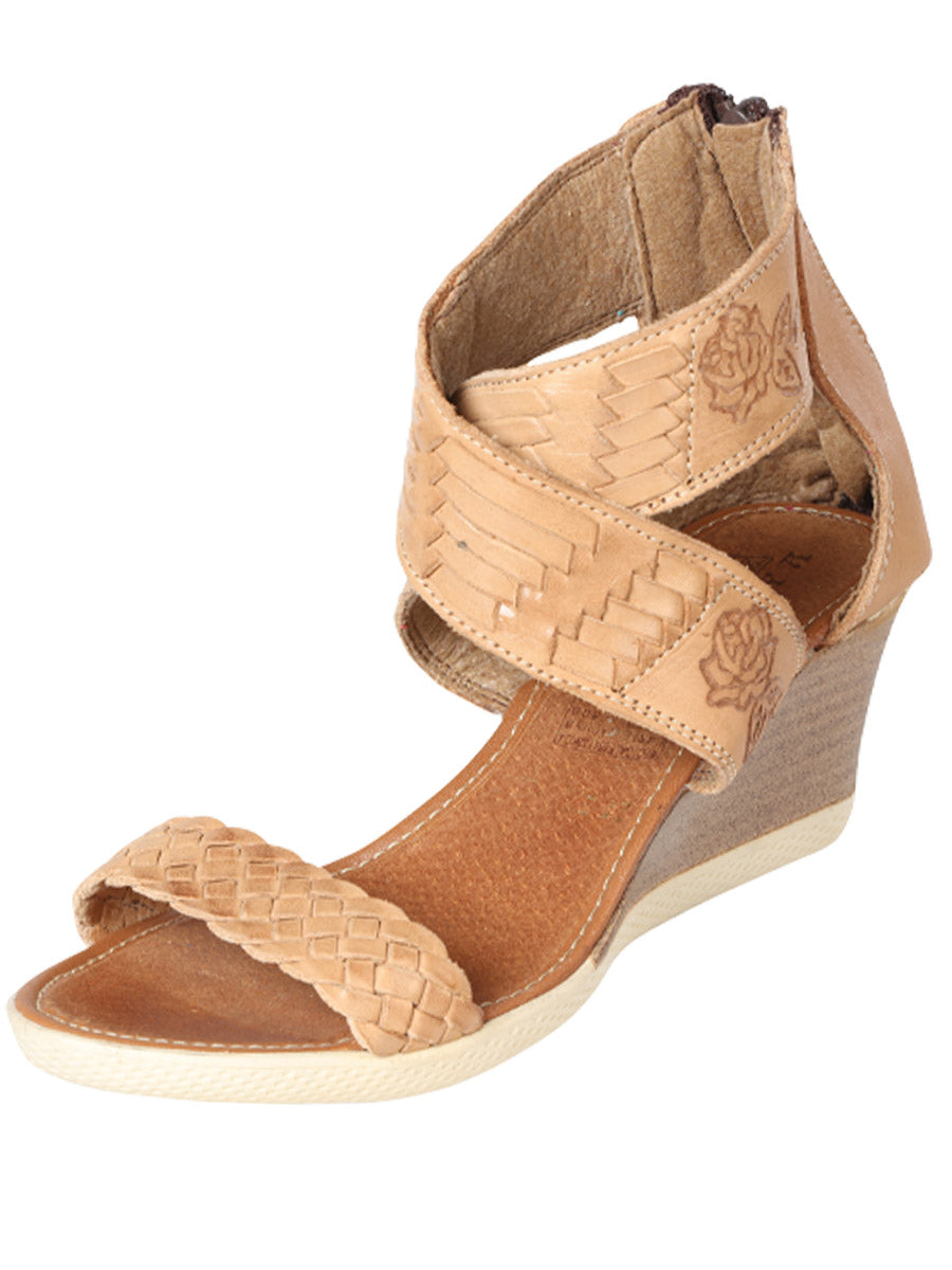 Mexican Artisanal Sandals Leather Tan 602953
