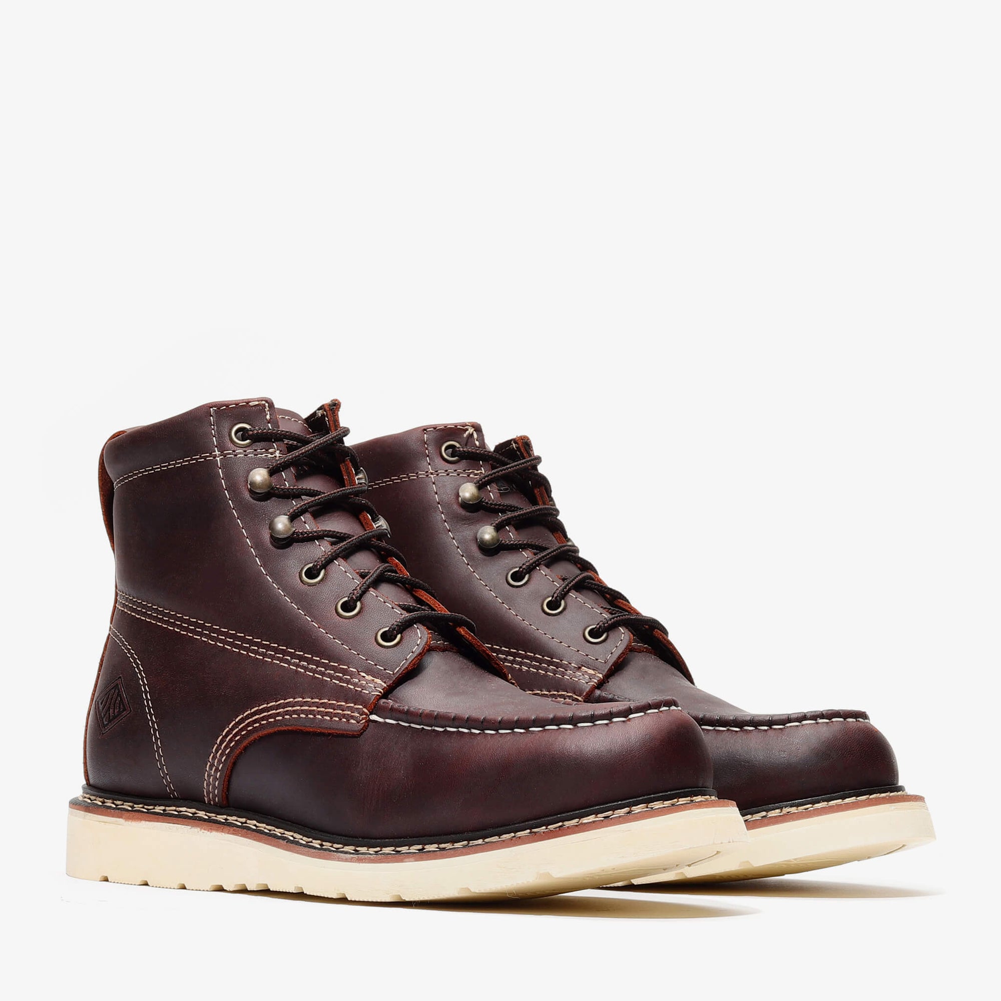 FRONTIER CLASSIC 6" MOC TOE BURGUNDY XL