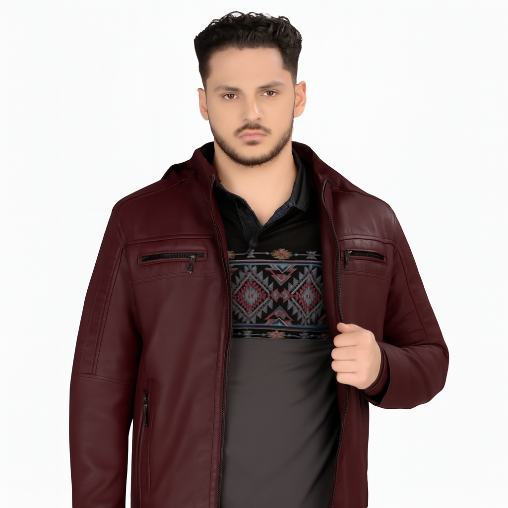 Chamarra color vino 612