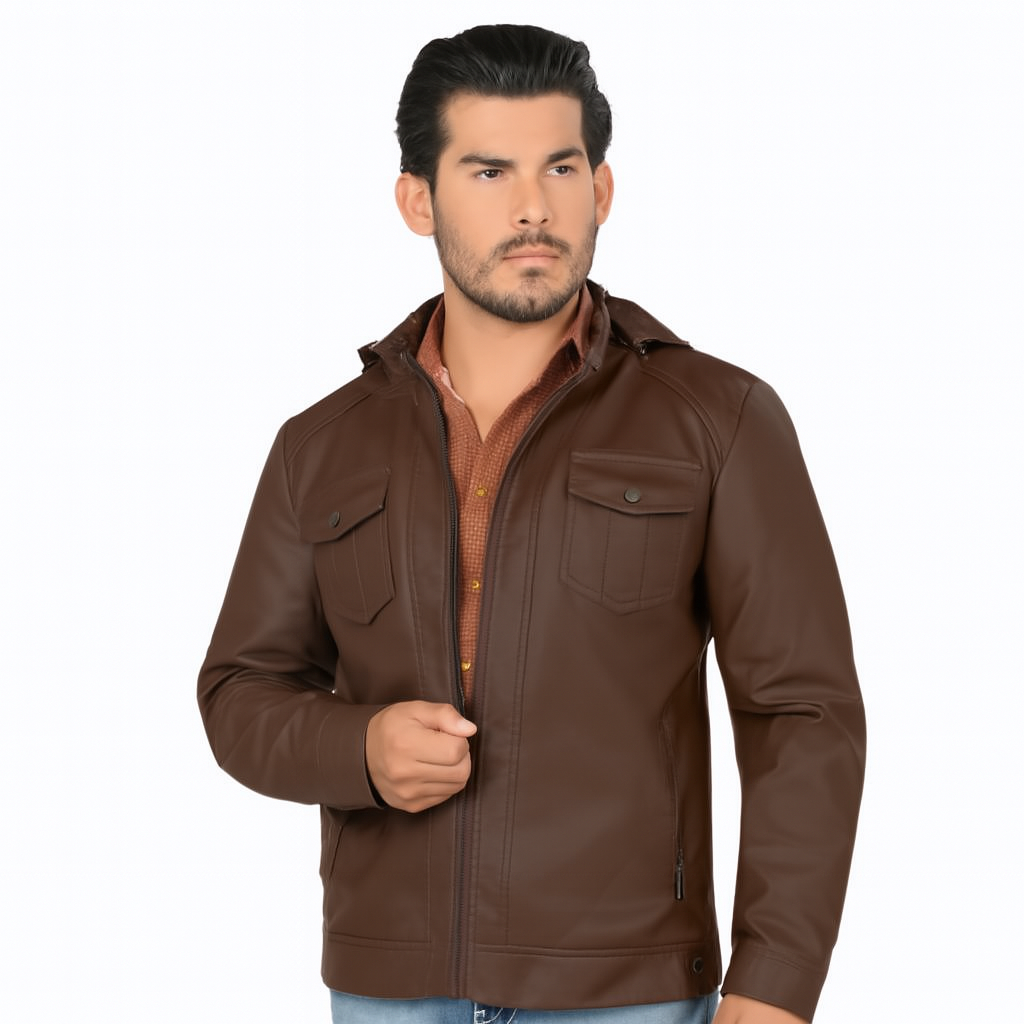 Chamarra color cafe 620