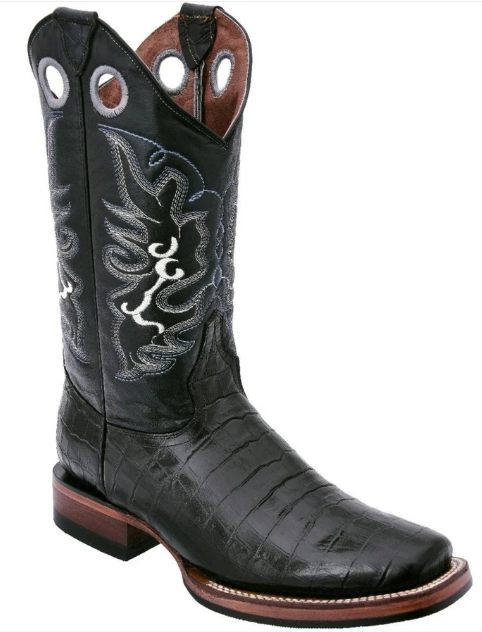 Botas de Cocodrilo Grabada Horma Rodeo