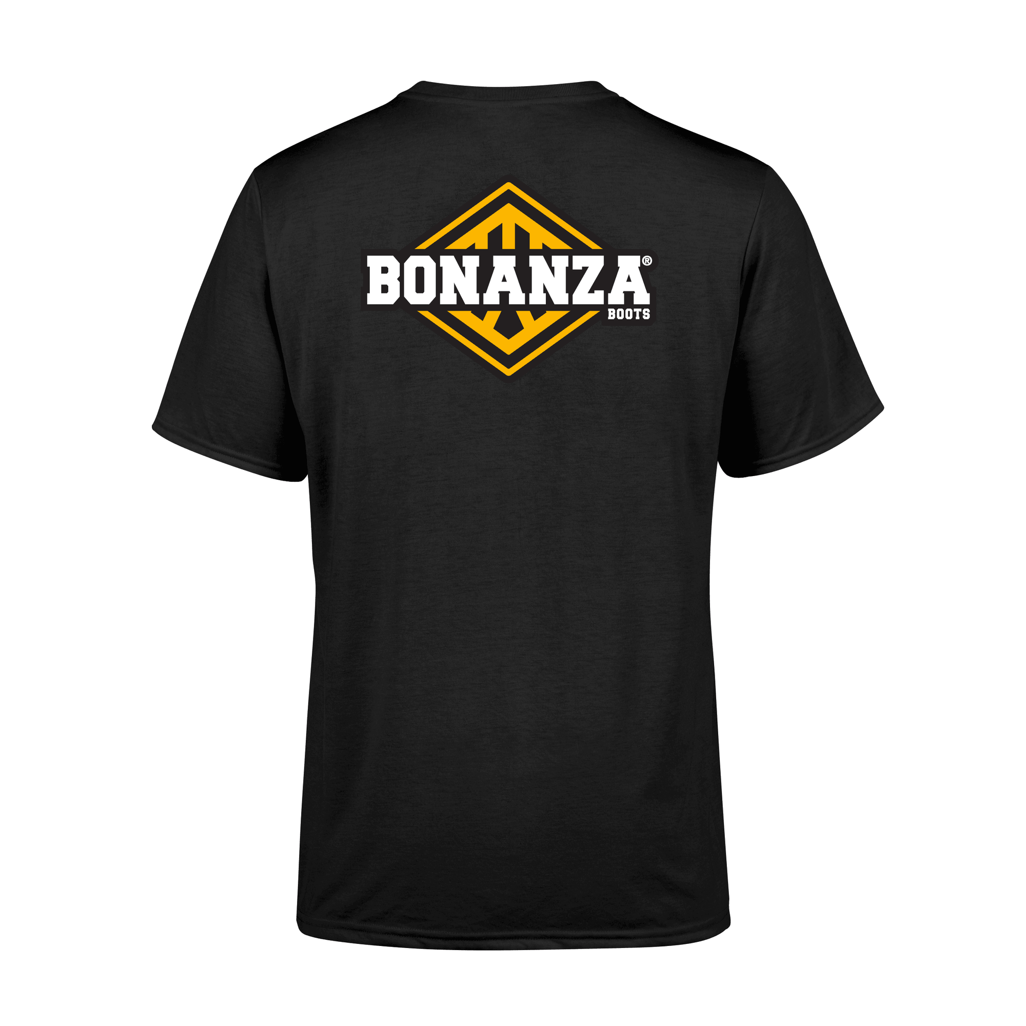 SHORT SLEEVE PRINTED T-SHIRT BLACK - SHORT SLEEVE PRINTED T-SHIRT BLACK - undefined - Bonanza Boots