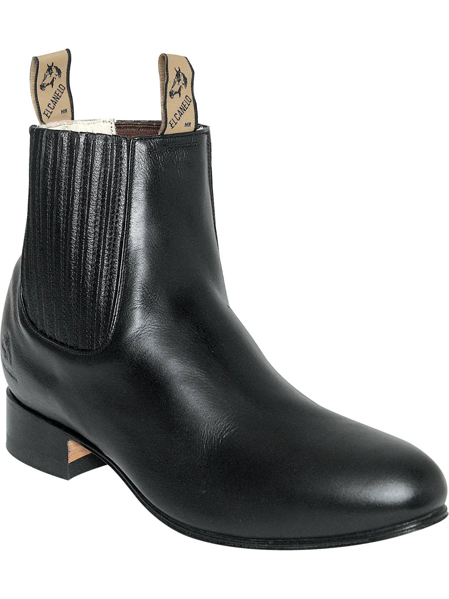 El Canelo - Charro Ankle Boot - Atlas Black 232 - N4dboots.com
