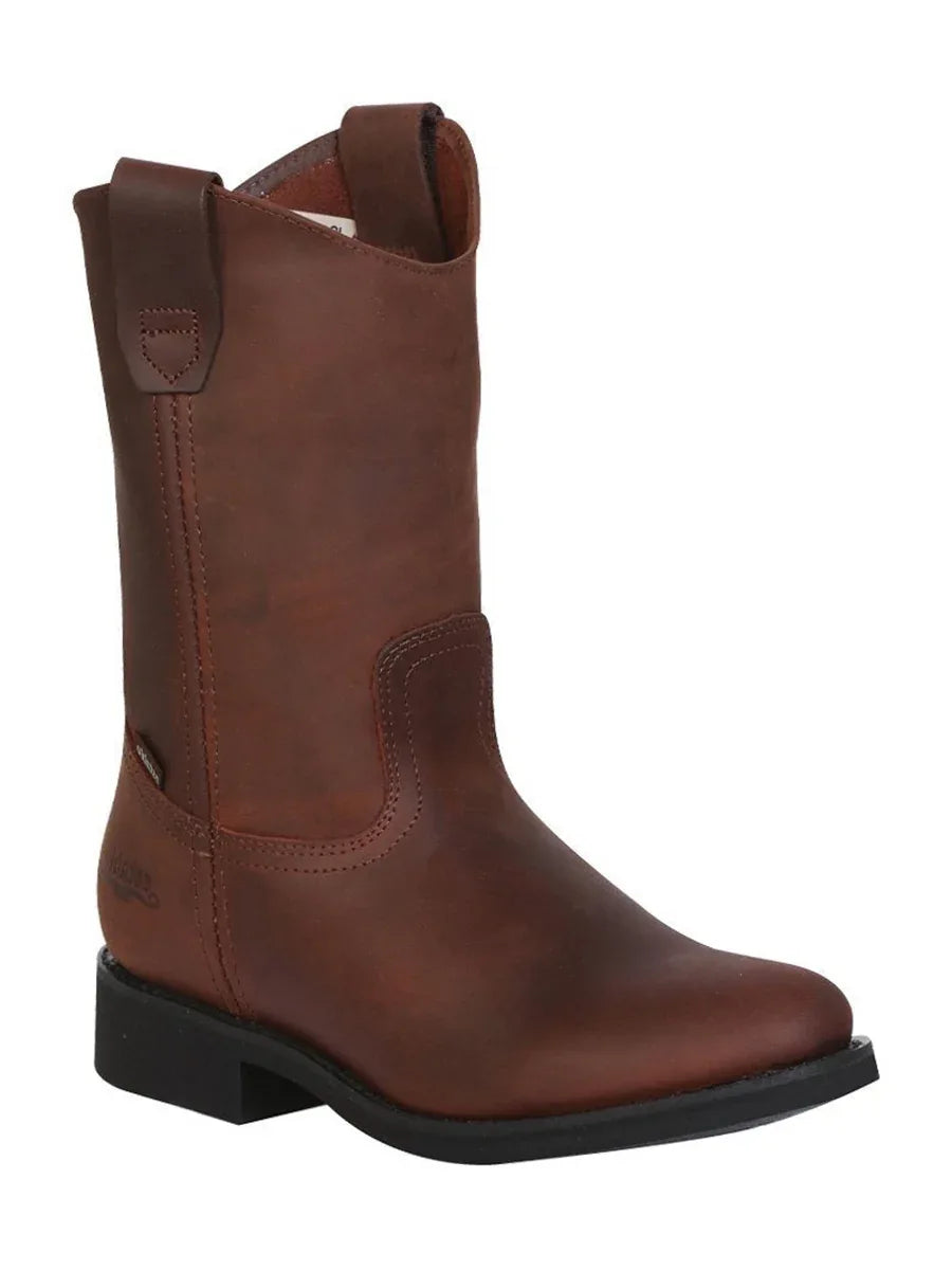 Work Boot Establo - Leather Grasso - Brown 315 - N4dboots.com