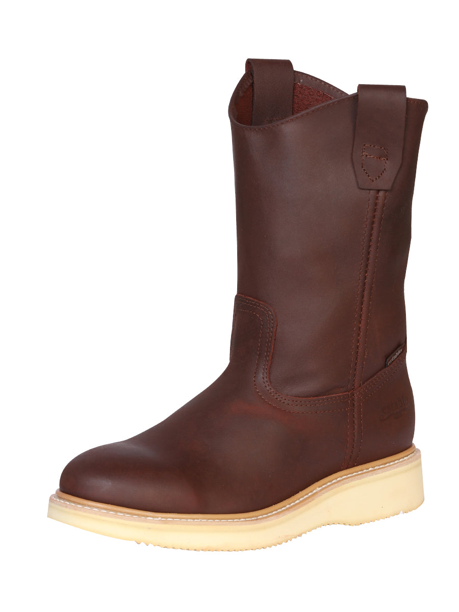 Establo Men’s Work Boot Grasso Leather
 - Shedron 318