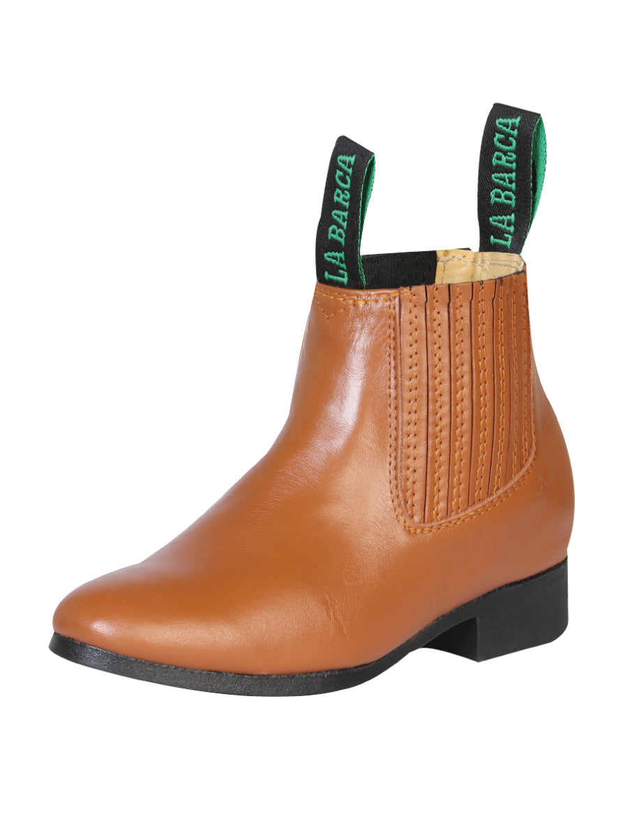 La Barca Leather Ankle Boot - Honey 33333