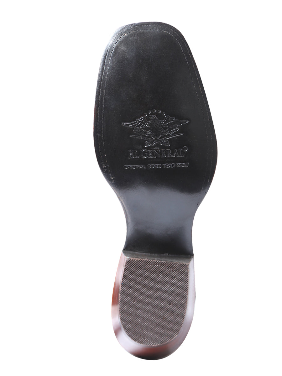 El General Womens Rodeo Boot - Suede Brown 42984