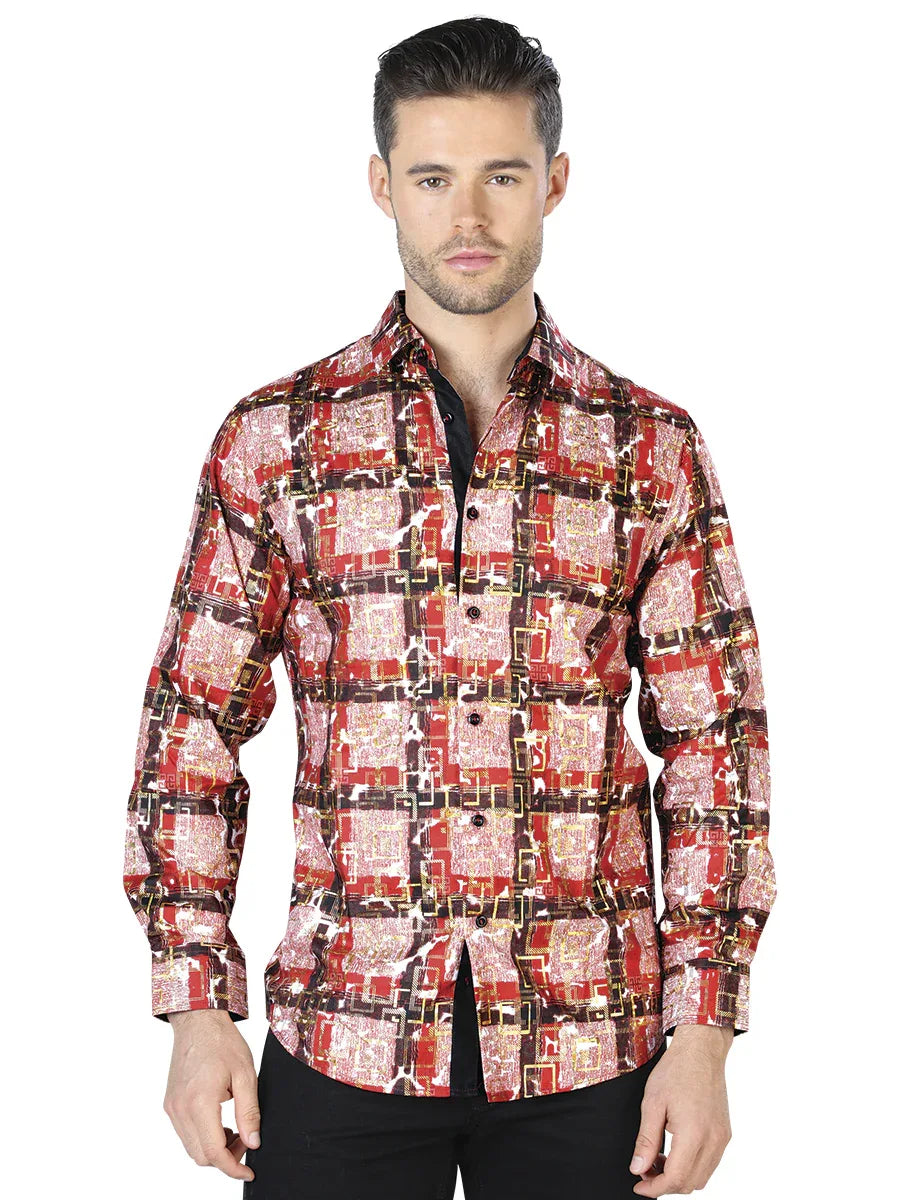 Red Gold Casual Long Sleeve Shirt 44011 - N4dboots.com