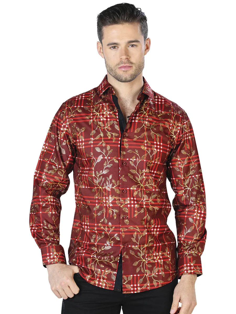 Red Gold Casual Long Sleeve Shirt 44021 - N4dboots.com