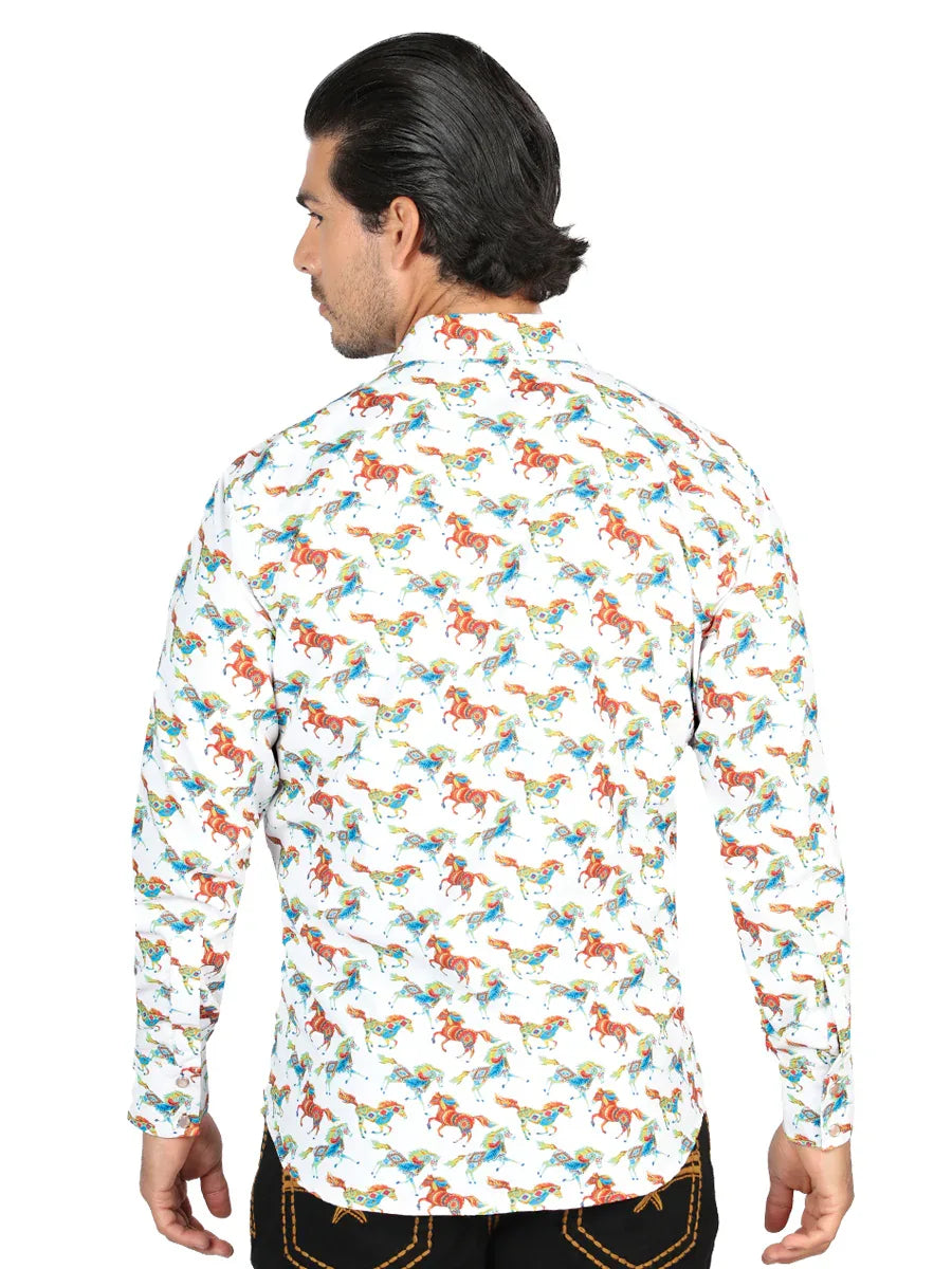 El General Western Shirt - White 44313 - N4dboots.com