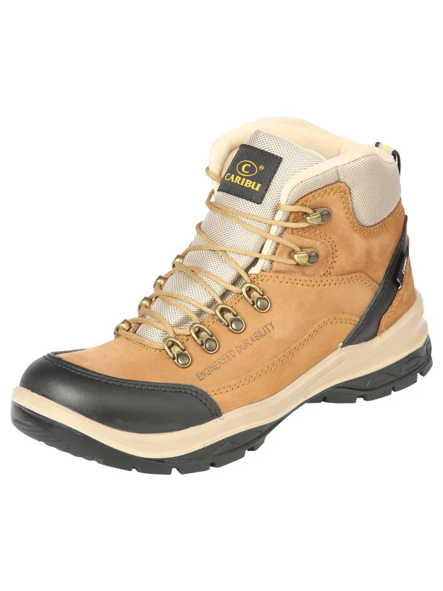 Work Shoe Caribu - Nobuck Light Brown 44364 - N4dboots.com