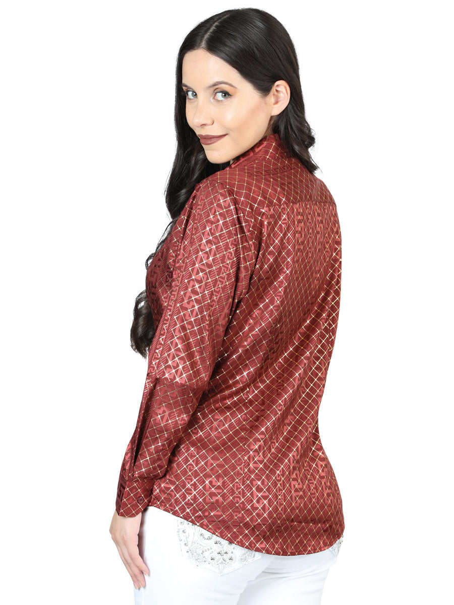 El General Burgundy Casual Long-Sleeve Shirt  - 44561
