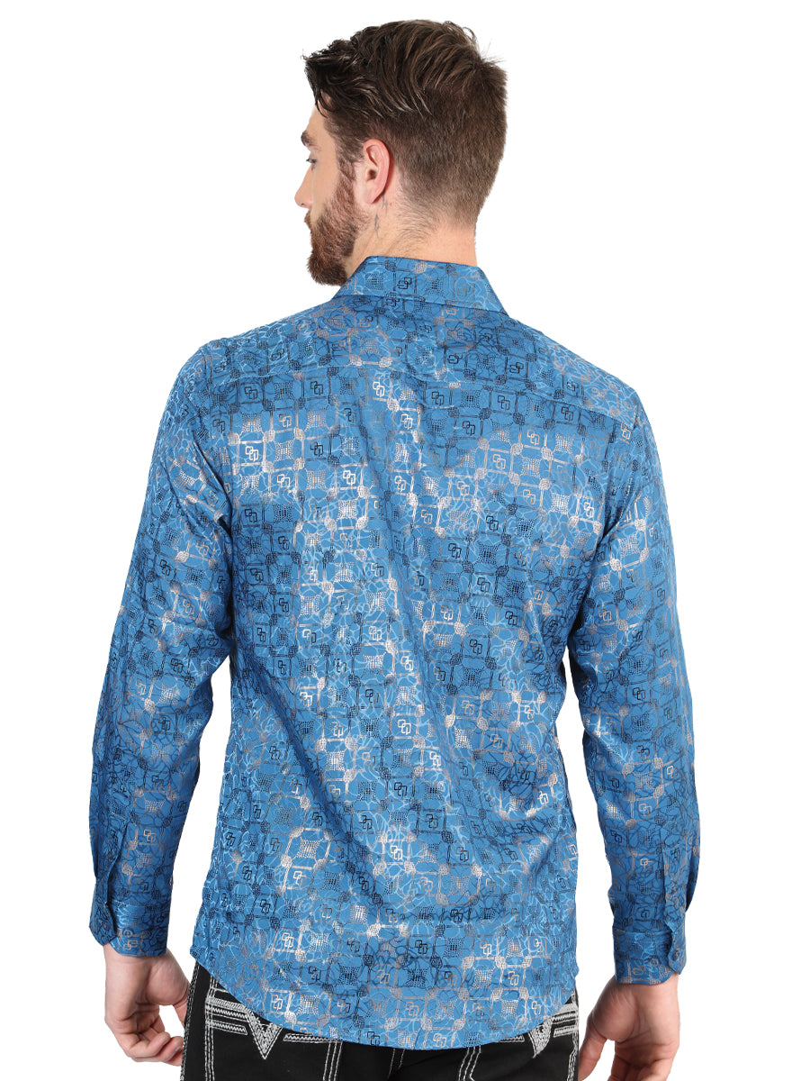 El General Teal Casual Long-Sleeve Shirt 44573