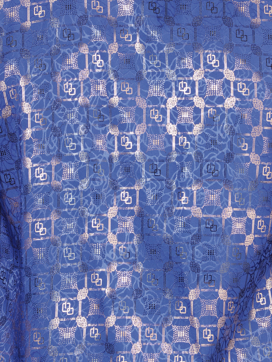 El General Royal Blue Casual Long-Sleeve Shirt 44575