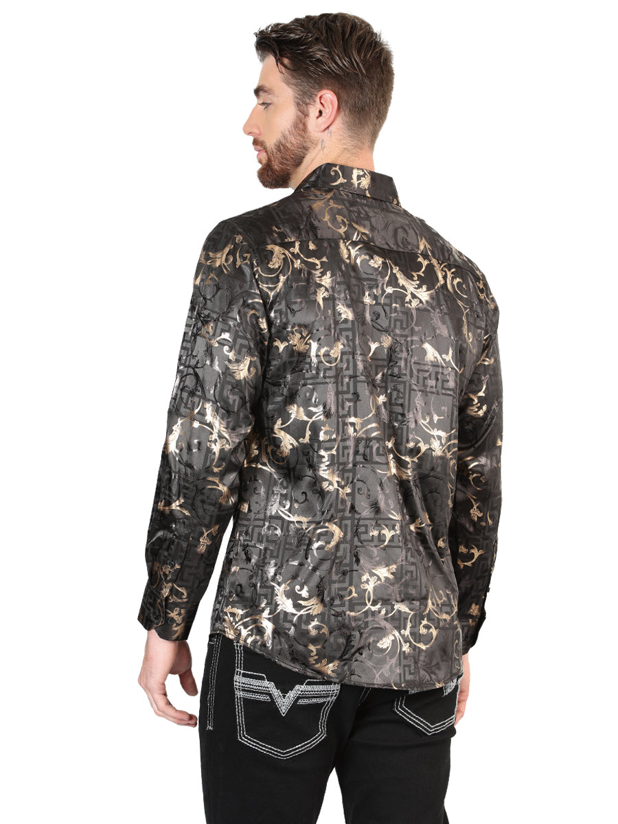 El General Black Casual Long-Sleeve Shirt 44593