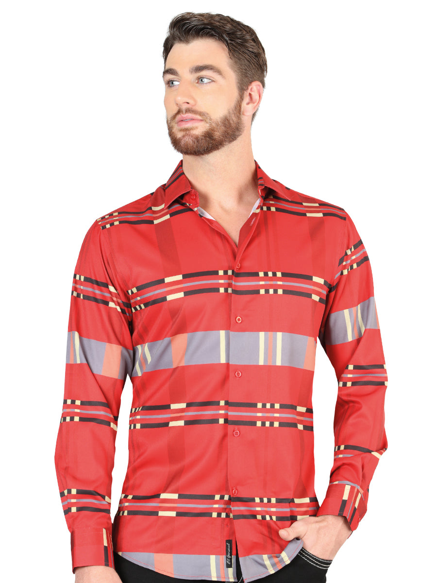 El General Red Casual Long-Sleeve Shirt 44601