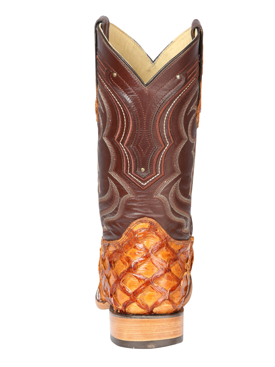 El General Men's Exotic Monster Fish Rodeo Boots - Honey 44606