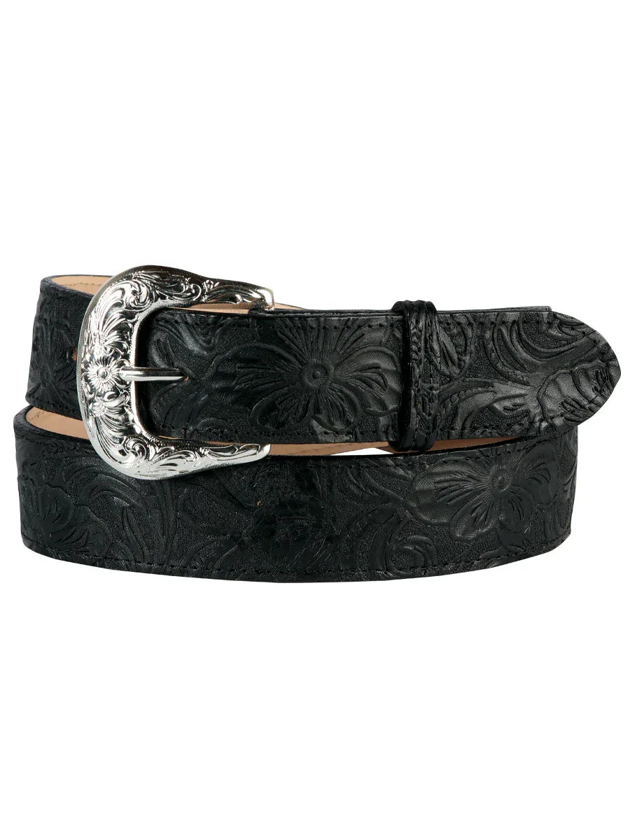 Women Denim Belt - El General - Black 44640 - N4dboots.com