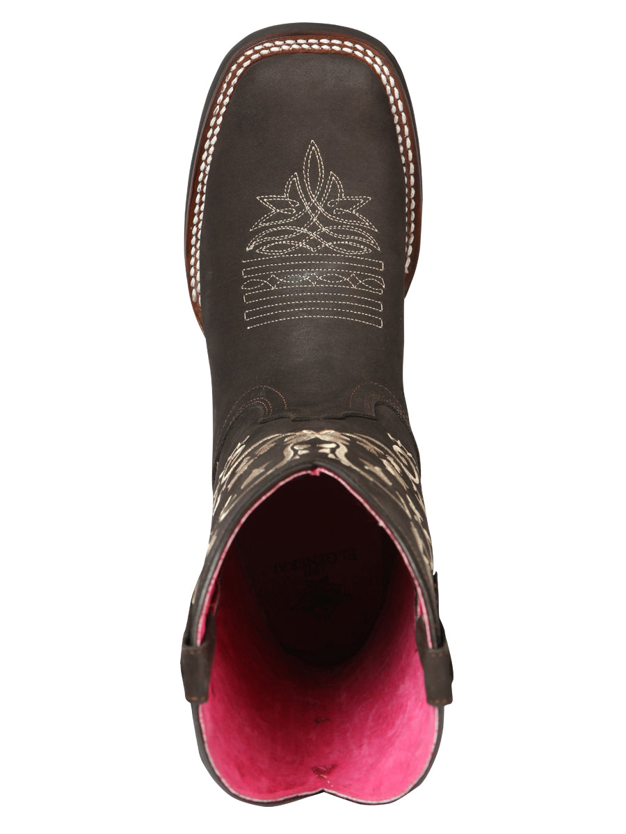 Cowboy Boot  - El Geneal Rodeo - Woman  - Nobuck Brown 44642