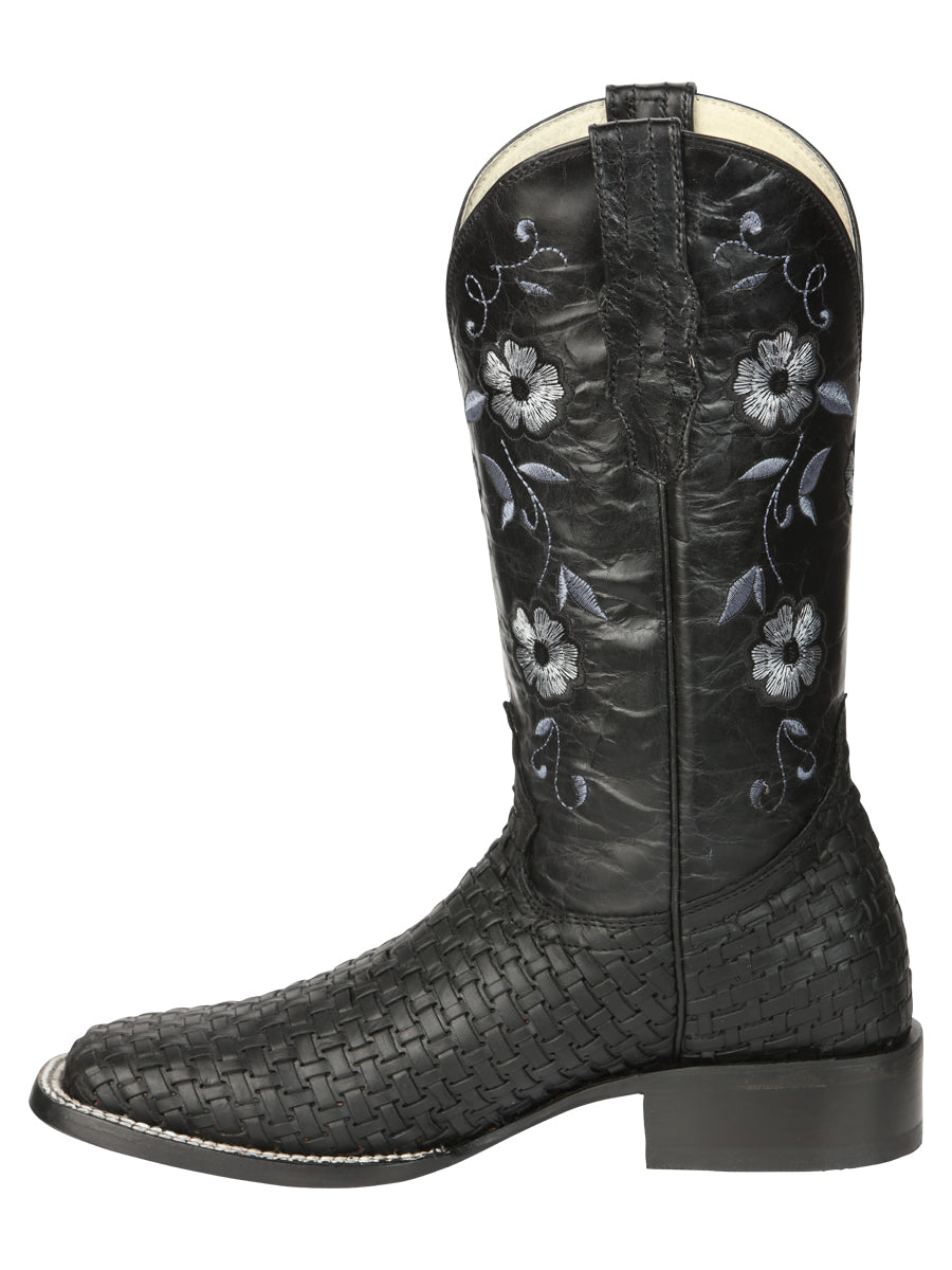 El General Women’s Petatillo Crazy Black Rodeo Boots 44856