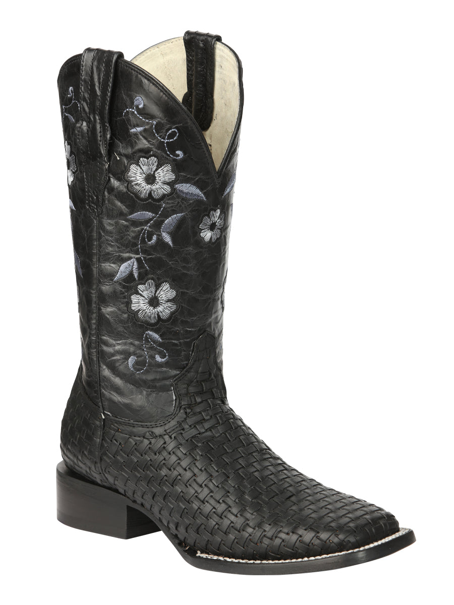 El General Women’s Petatillo Crazy Black Rodeo Boots 44856