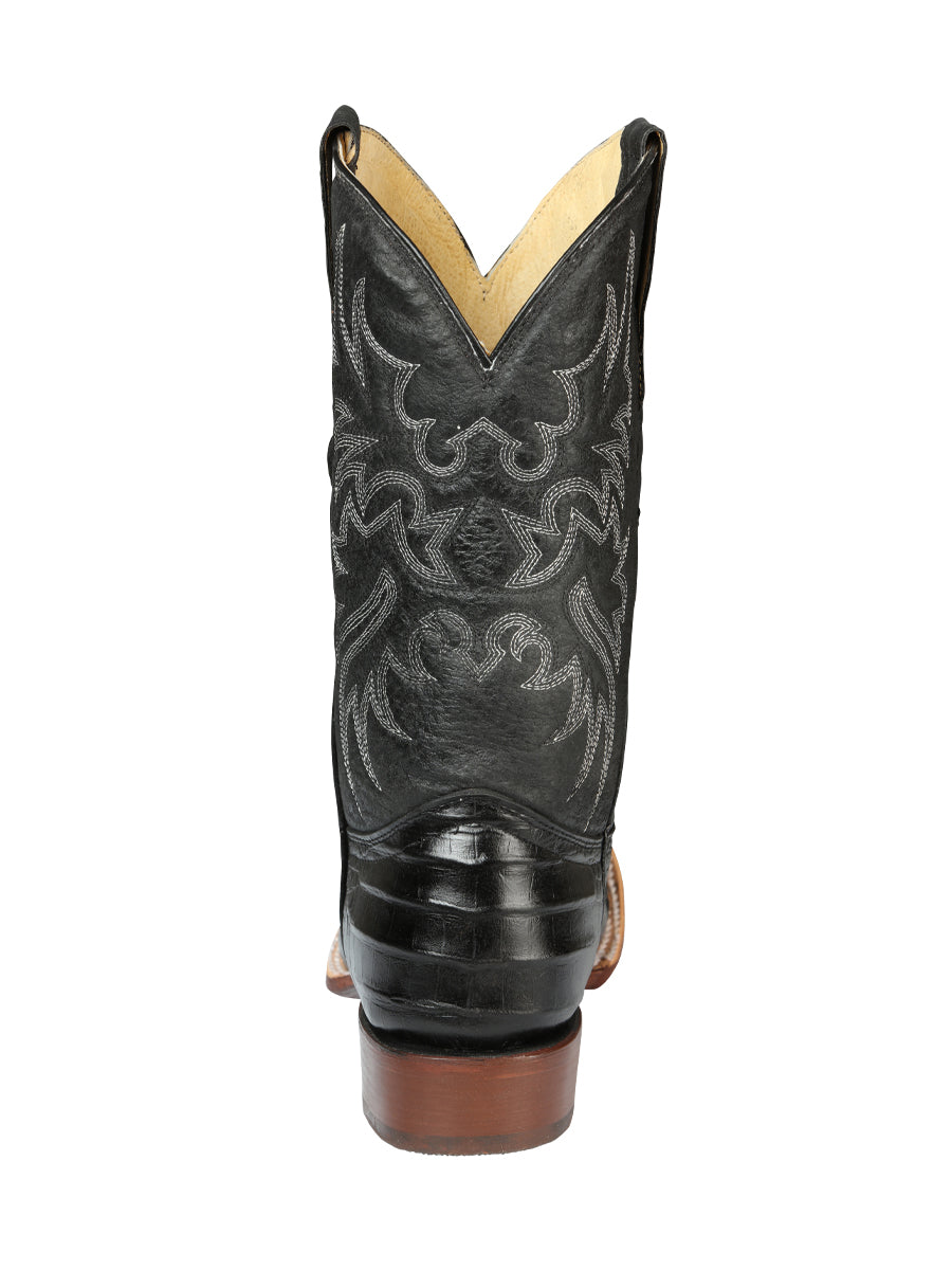 El General Rodeo - Printed Alligator leather boots - Black 44938