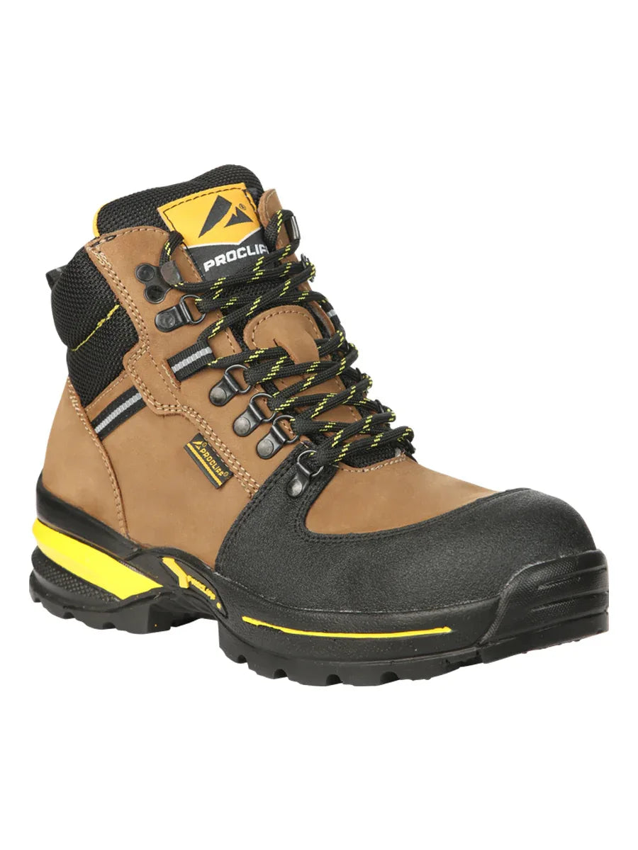 Procliff Men’s Work Shoes with Laces and Toe Cap - Nobuck Maple 45286 - N4dboots.com