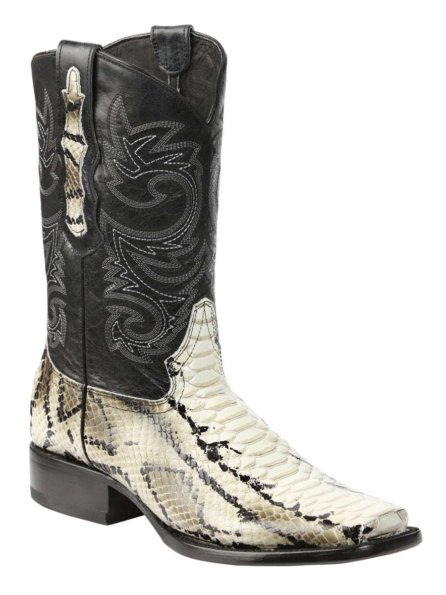 El General Men’s Python Imitation Rodeo Boots - Natural 45399 ...