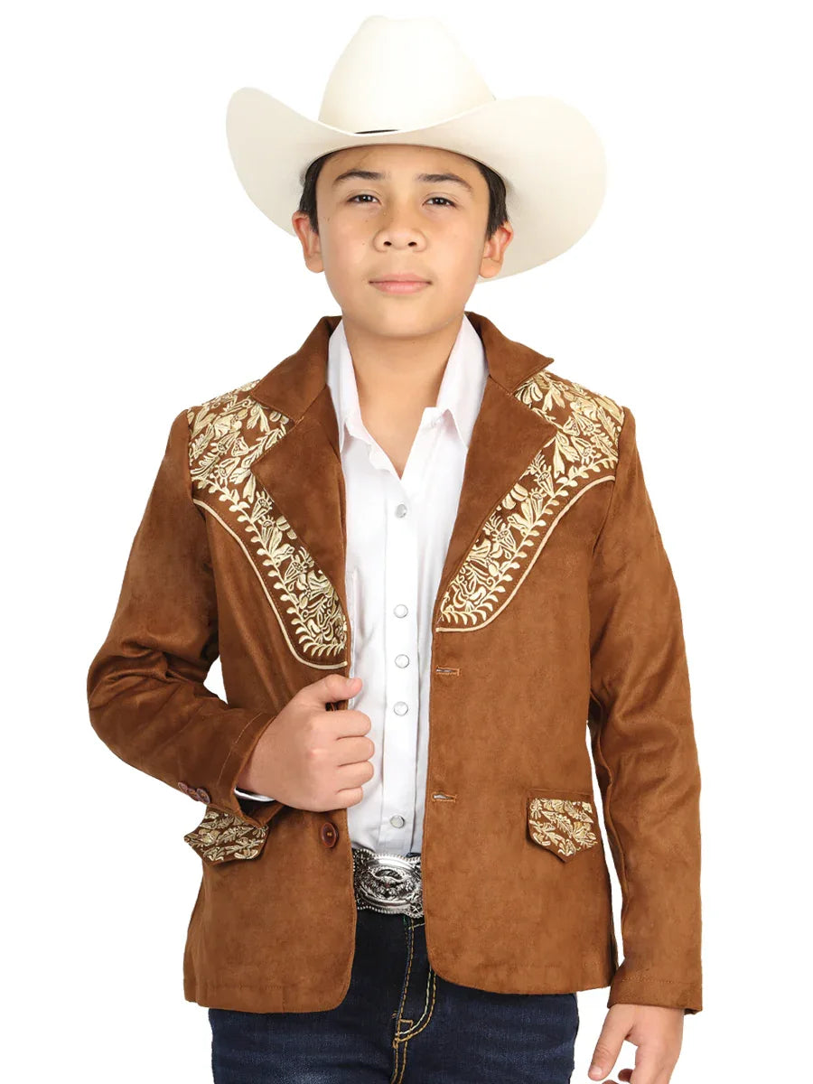 El General Kids’ Suede Blazer - Tan 45658 - N4dboots.com