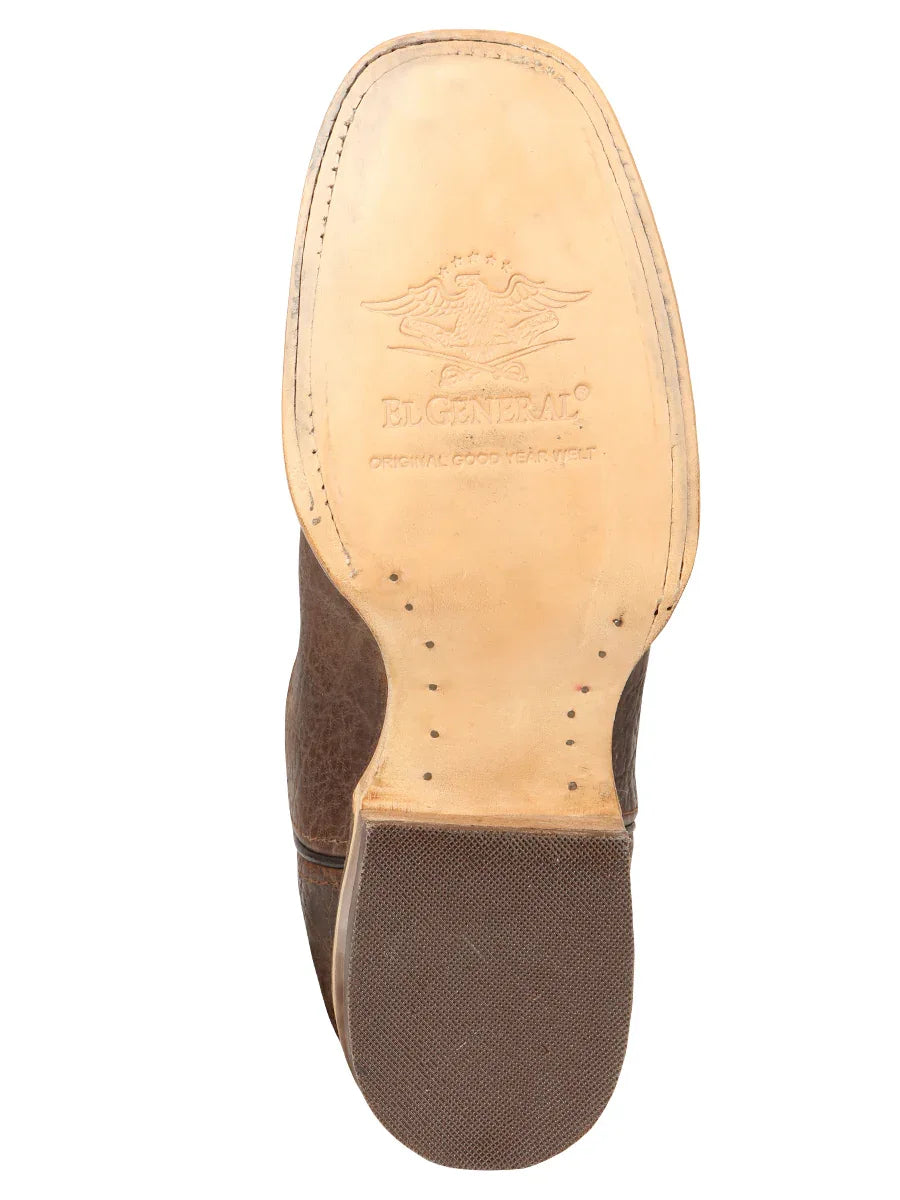 Men’s El General Rodeo Boot Elephant Print Brown 45767 - N4dboots.com