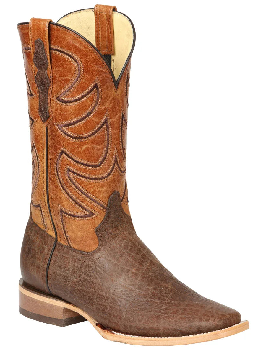 Men’s El General Rodeo Boot Elephant Print Brown 45767 - N4dboots.com