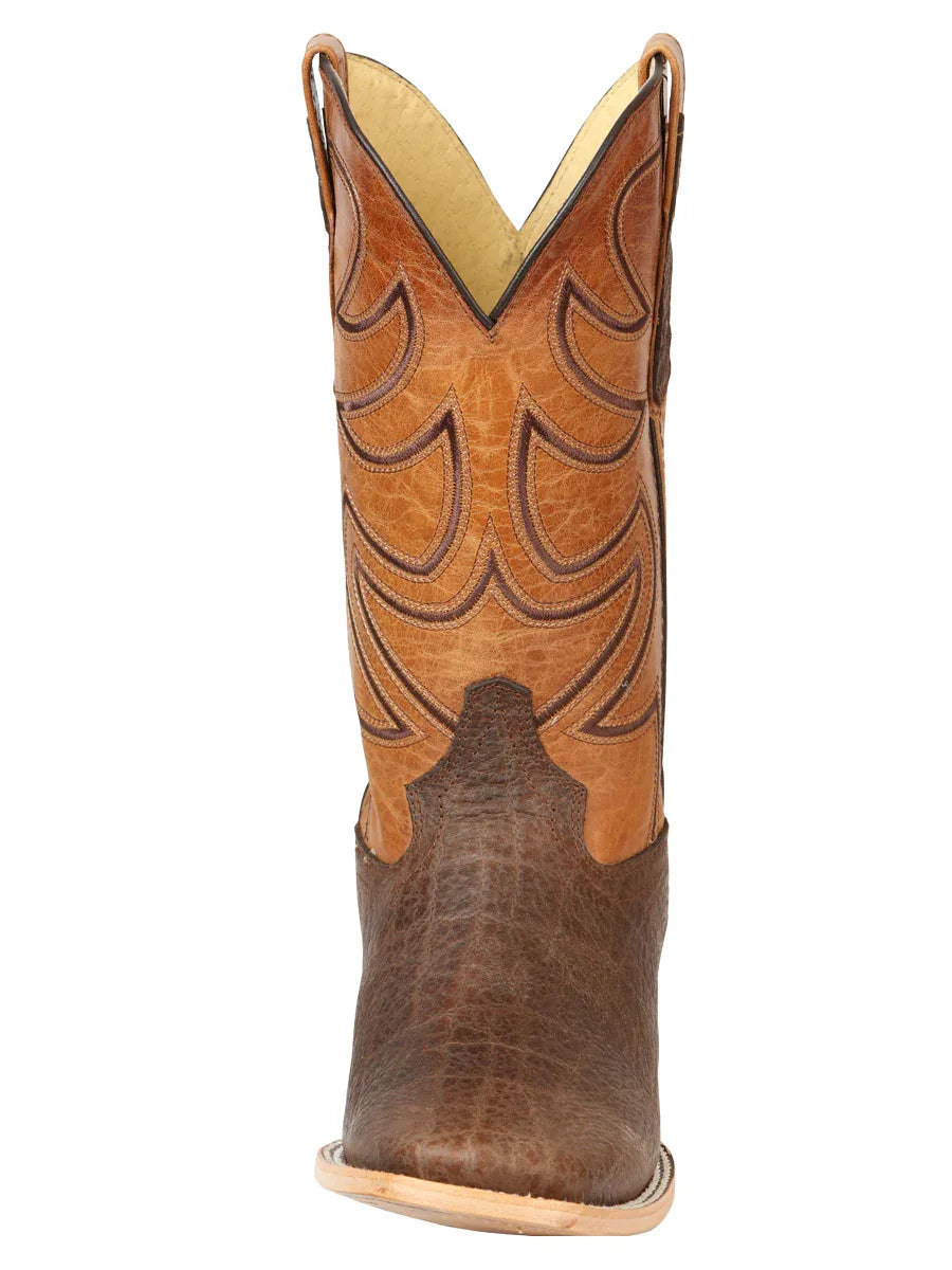 Men’s El General Rodeo Boot Elephant Print Brown 45767 - N4dboots.com