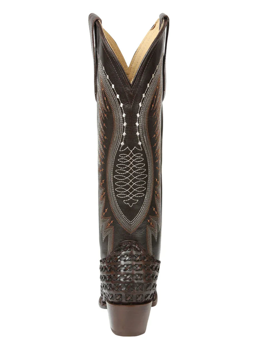 El General Women’s Embroidered Western Boots - Choco 45782 - N4dboots.com