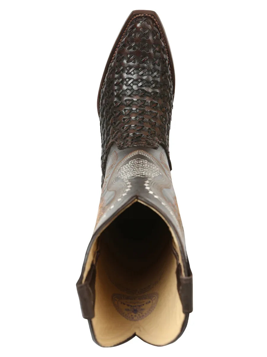 El General Women’s Embroidered Western Boots - Choco 45782 - N4dboots.com