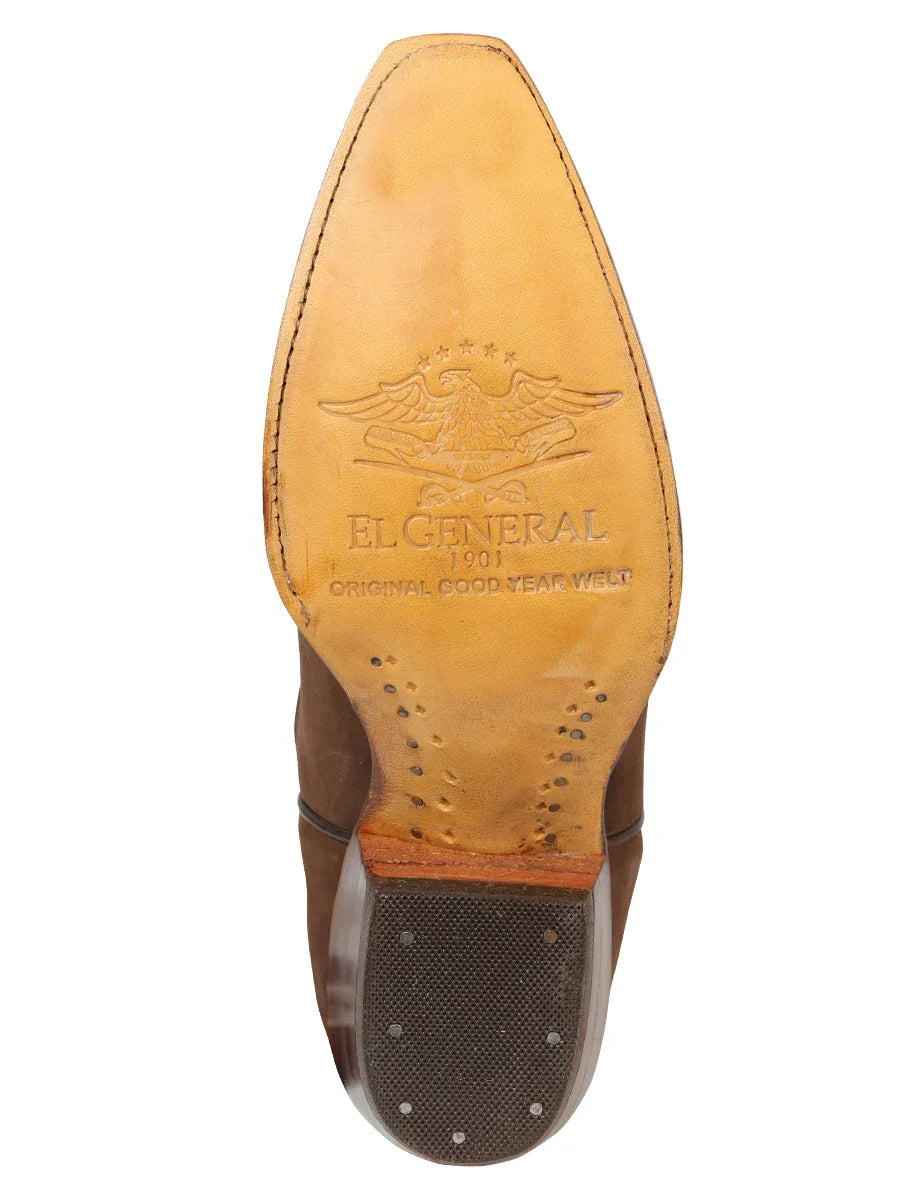 El General Women’s Embroidered Western Boots - Brown 45792 - N4dboots.com