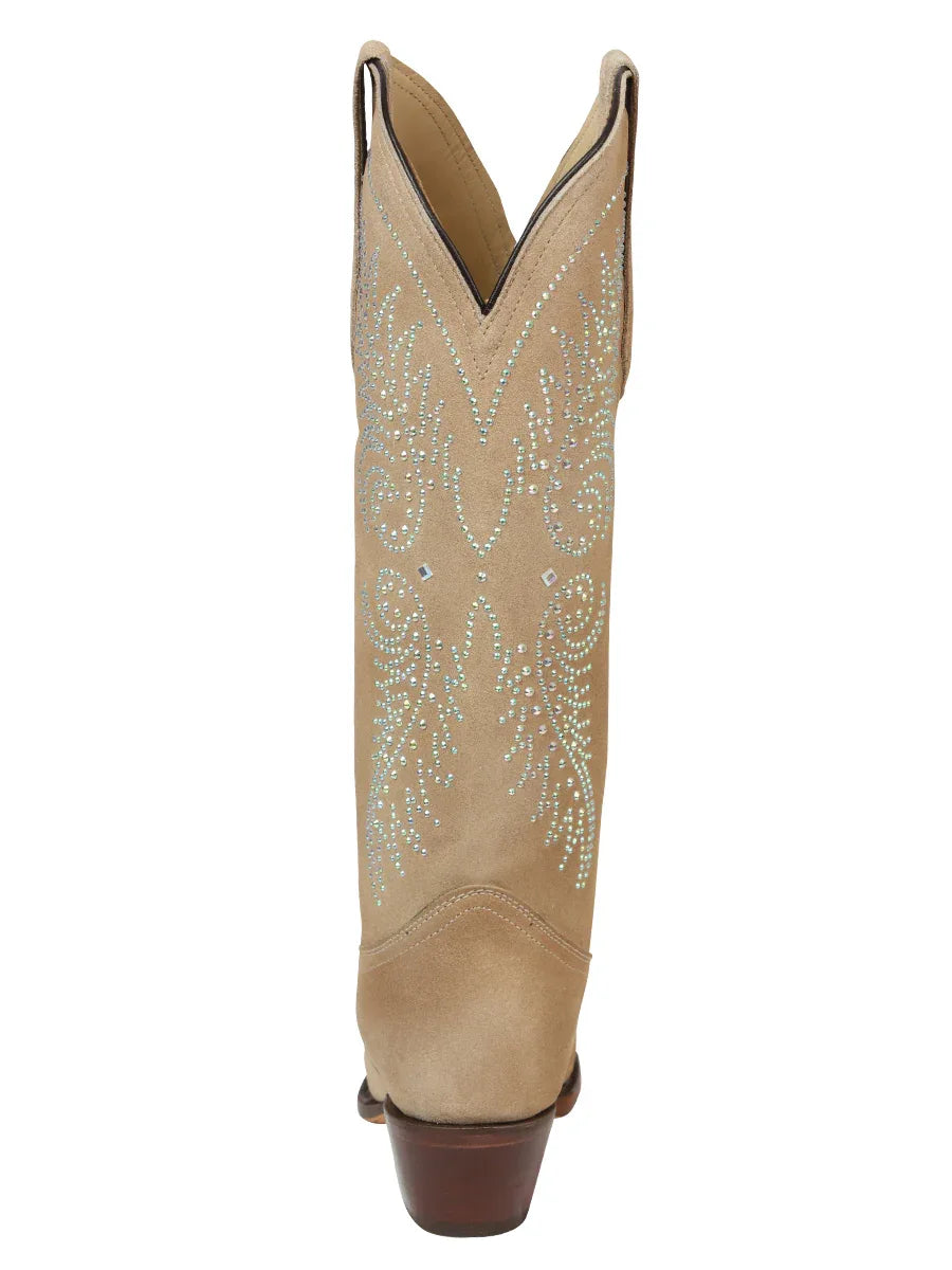 El General Women’s Western Suede Boots - Tuscani 45793 - N4dboots.com
