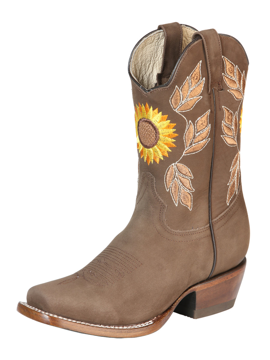 El General Womens Rodeo Boot  - Nobuck Camel 51164