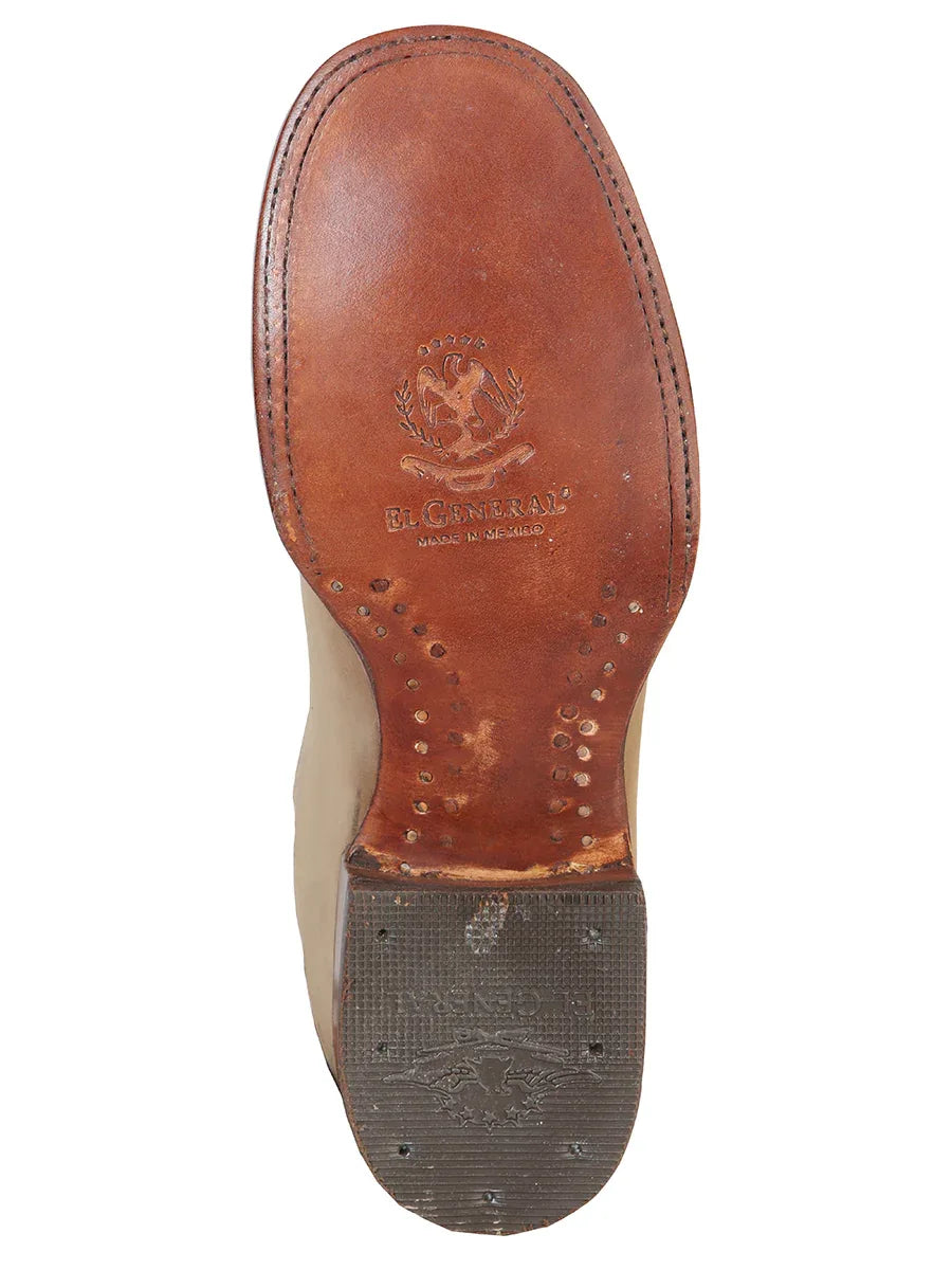 El General Square Toe Ankle Boot - Nobuck Sand 126191 - N4dboots.com