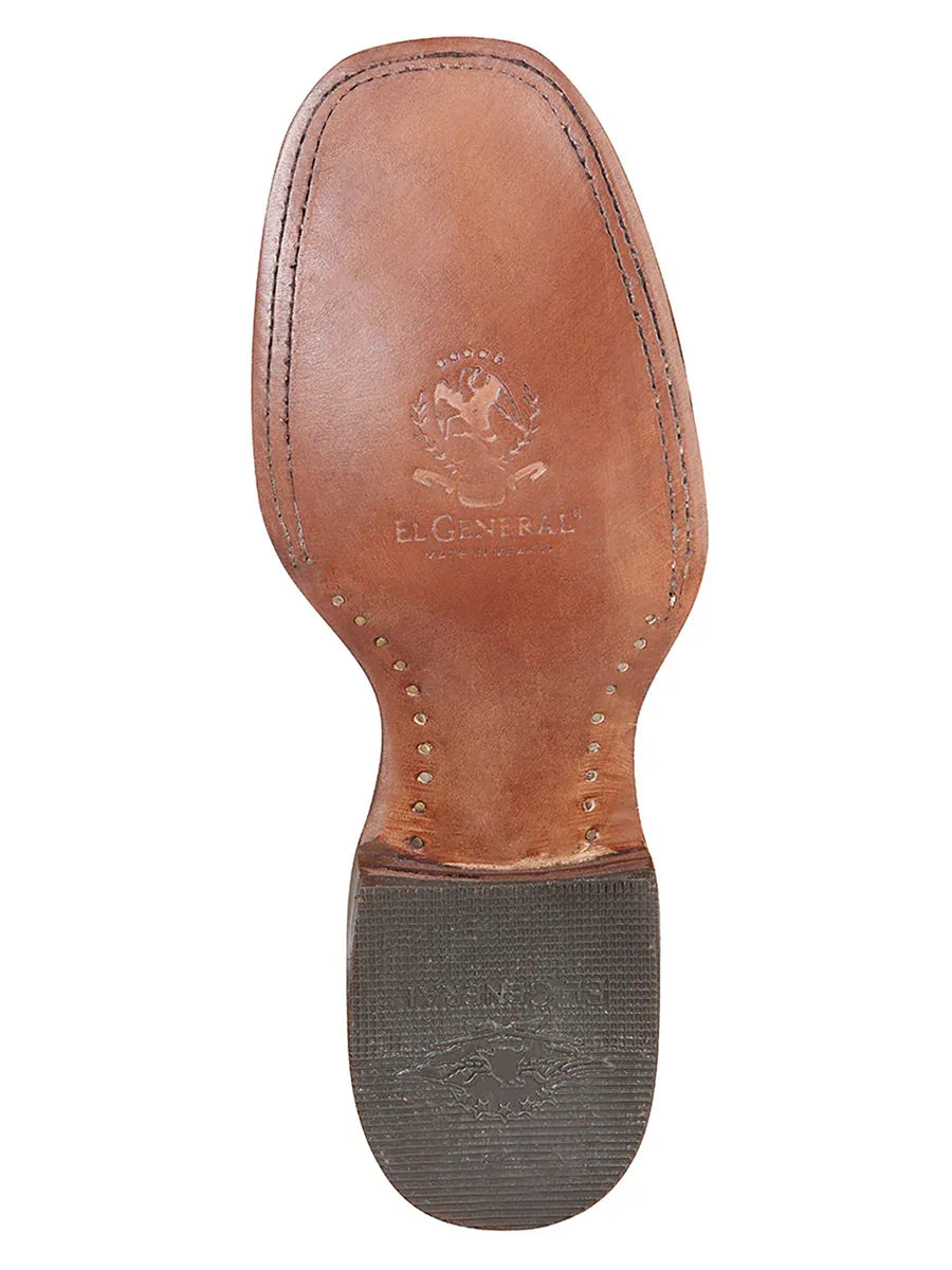 El General Square Toe Ankle Boot - Nobuck Brown 126198 - N4dboots.com