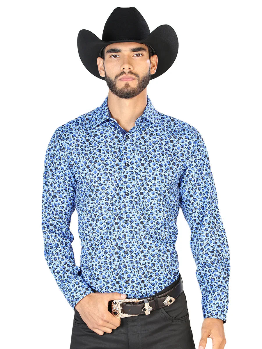 Light Blue Long Sleeve Shirt 126266 - N4dboots.com