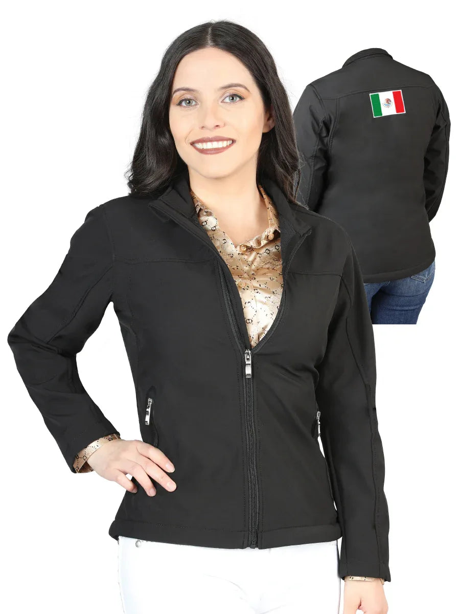 Womens Zipper Jacket Black 170075 - N4dboots.com