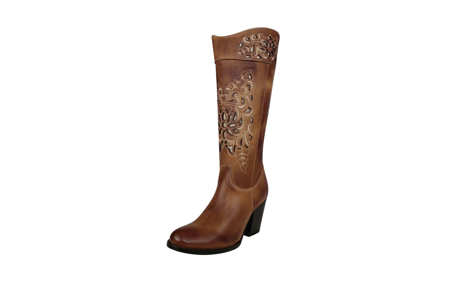 bota fashion vaquera de mujer color ahumado diseño moderno con tacón cómodo