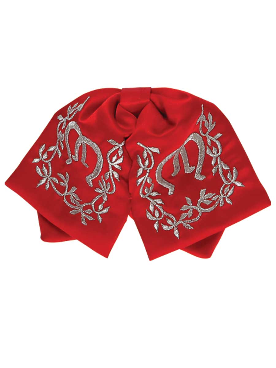 Kids 
Mexican Charro Bow Tie 100% Polyester Red/Silver 600146