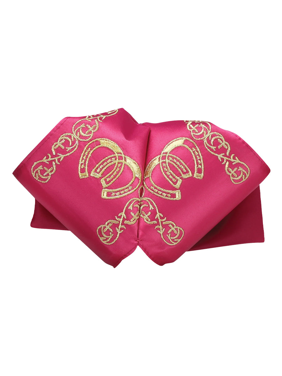 Adult 
Mexican Charro Bow Tie 100% Polyester Fuchsia/Gold 601597